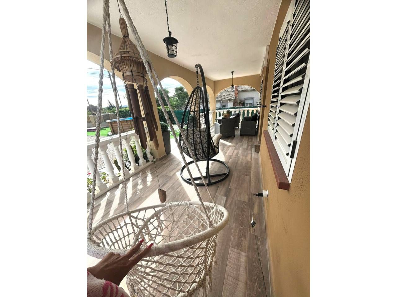 Balcony of House or chalet for sale in Cabra del Camp  with Air Conditioner, Heating and Private garden