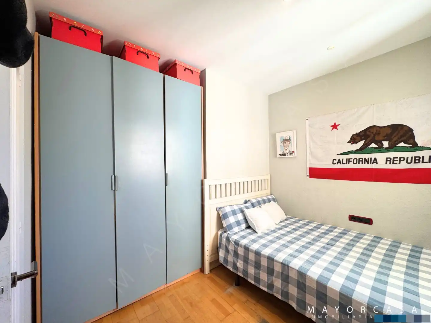 Dormitori de Pis en venda en  Barcelona Capital amb Aire condicionat, Terrassa i Balcó