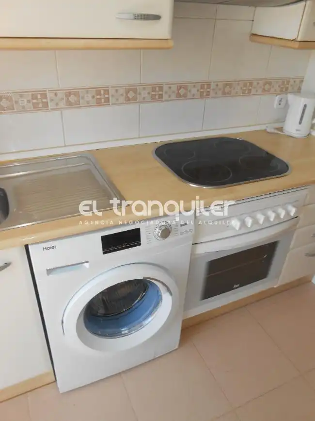 Küche von Wohnung zur Miete in Madrid mit Klimaanlage, Terrasse und Möbliert
