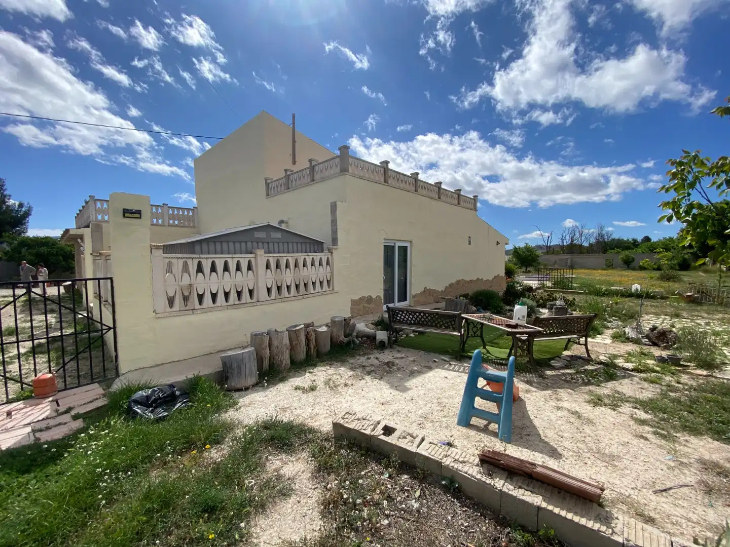 Vista exterior de Finca rústica en venta en Sax con Aire acondicionado, Calefacción y Jardín privado