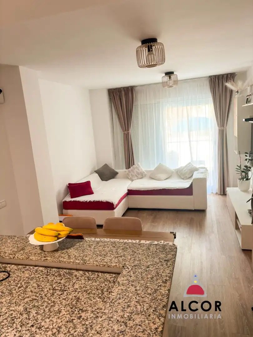 Living room of Flat for sale in Benicarló  with Air Conditioner, Parquet flooring and Terrace
