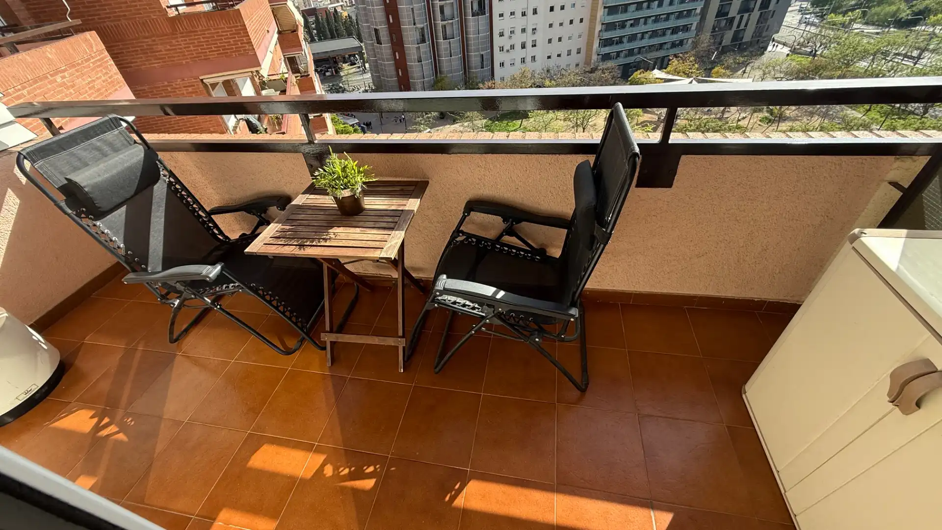 Balcony of Flat for sale in Barcelona  with Air Conditioner, Heating and Parquet flooring