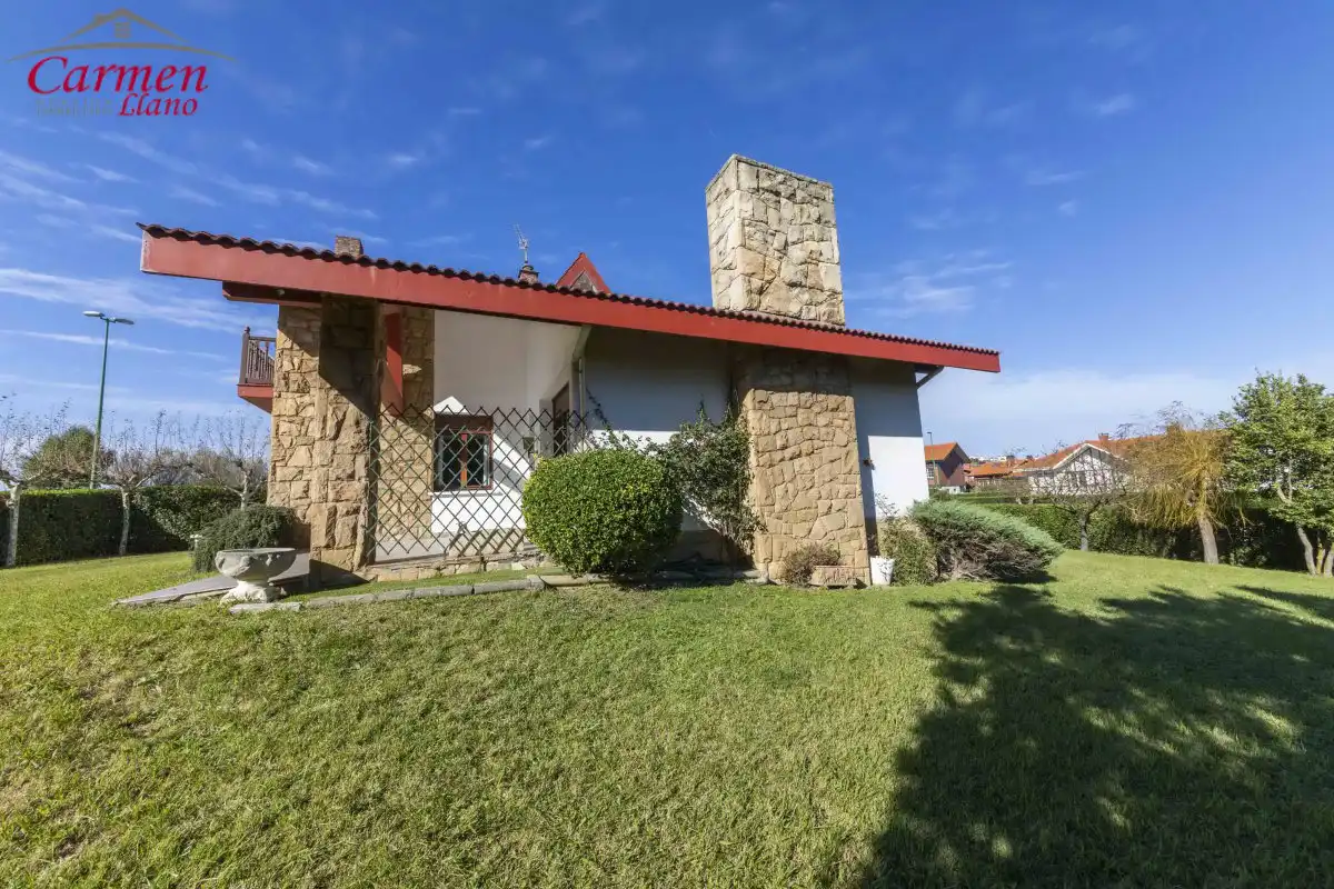 Vista exterior de Casa o chalet en venta en Getxo  con Calefacción, Jardín privado y Terraza