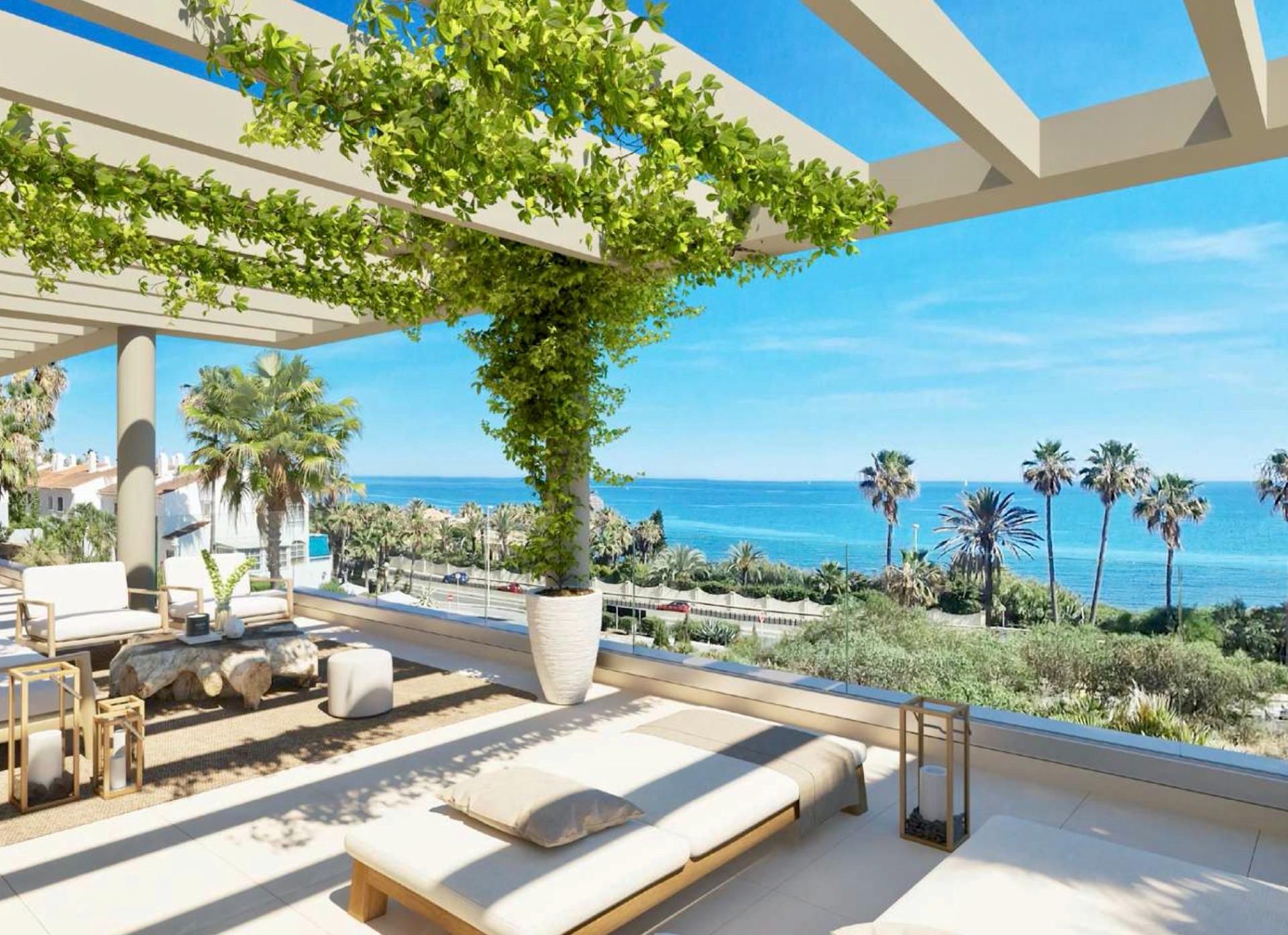 Terrace of Apartment for sale in Mijas  with Air Conditioner, Heating and Private garden