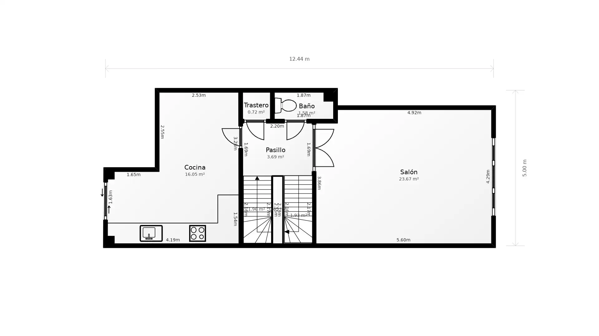 Casa a schiera con terrazza in vendita a Oeste, imagen 39