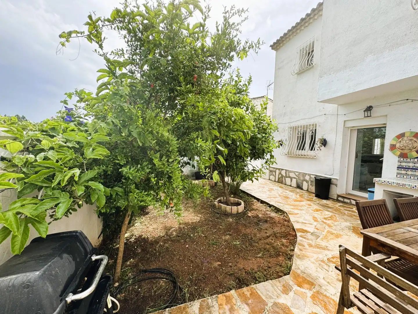 Garten von Einfamilien-Reihenhaus zum Verkauf in Dénia mit Klimaanlage, Privatgarten und Terrasse