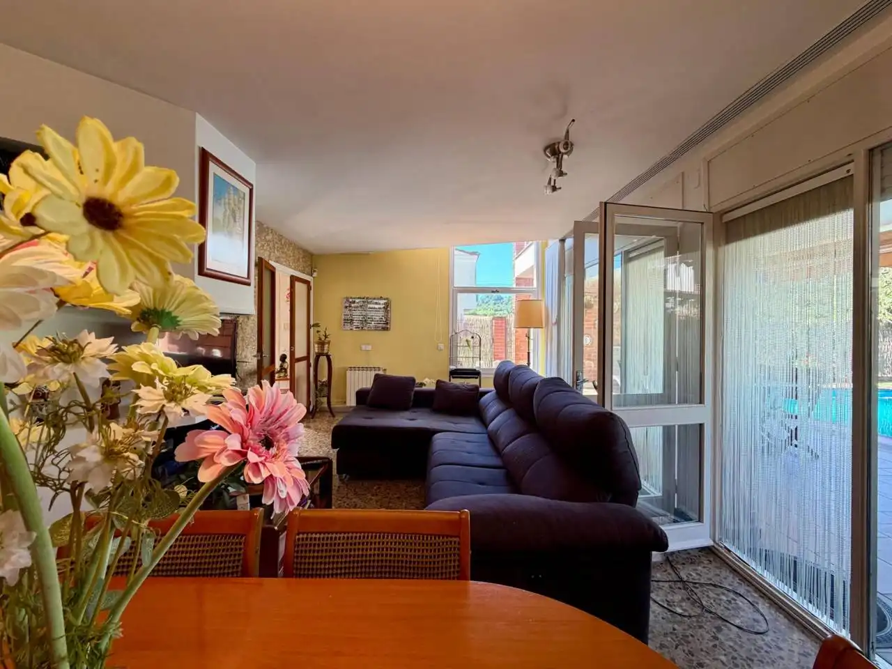 Living room of Houses for sale in Sant Pere de Riudebitlles  with Air Conditioner, Heating and Private garden