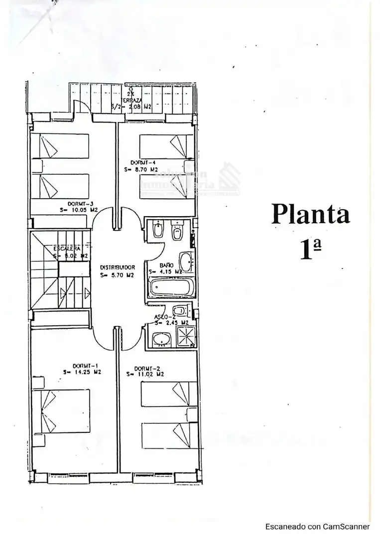 Einfamilien-Reihenhaus zum Verkauf in Salamanca mit Heizung, Privatgarten und Möbliert