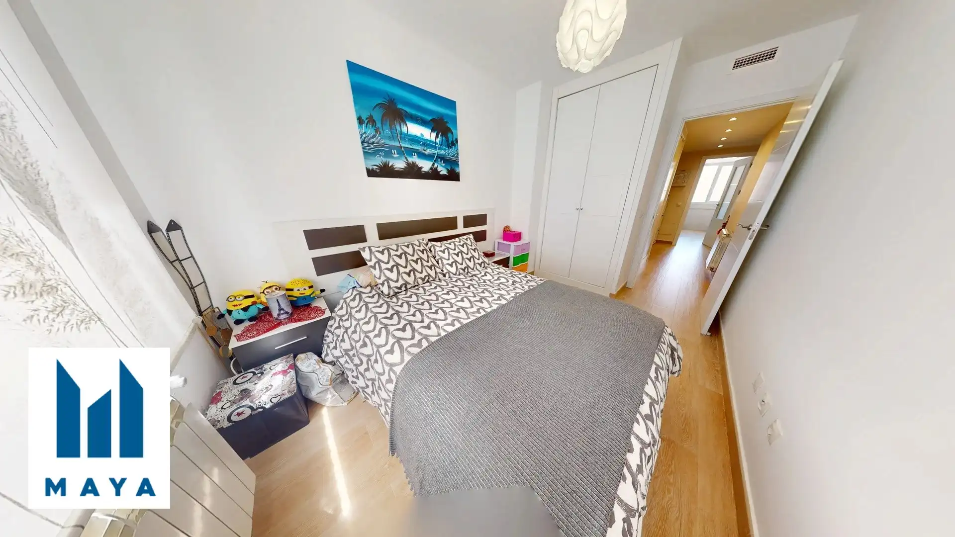 Schlafzimmer von Dachboden zum Verkauf in Leganés mit Klimaanlage, Heizung und Terrasse