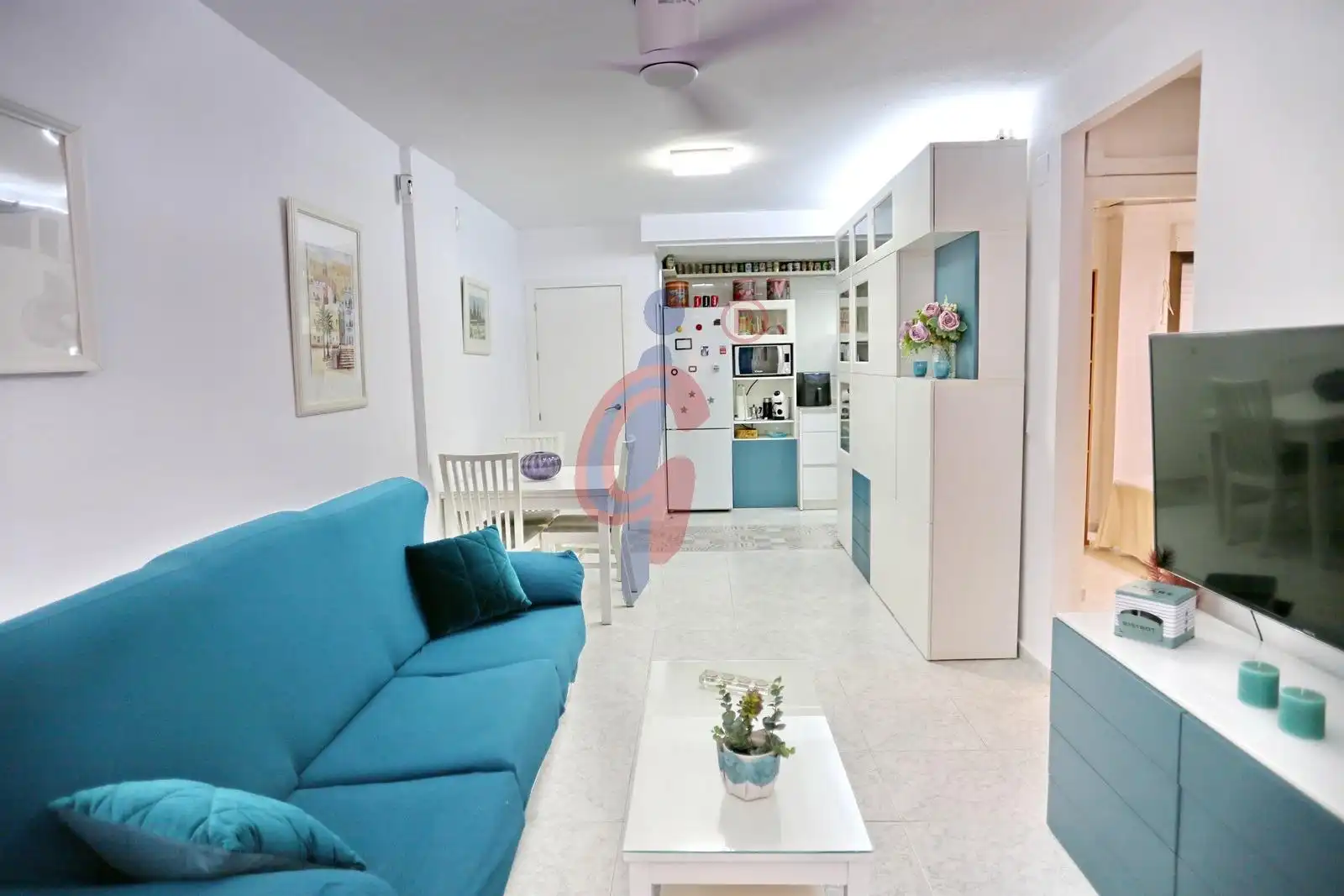 Wohnzimmer von Wohnung zum Verkauf in Guardamar del Segura mit Terrasse, Abstellraum und Möbliert