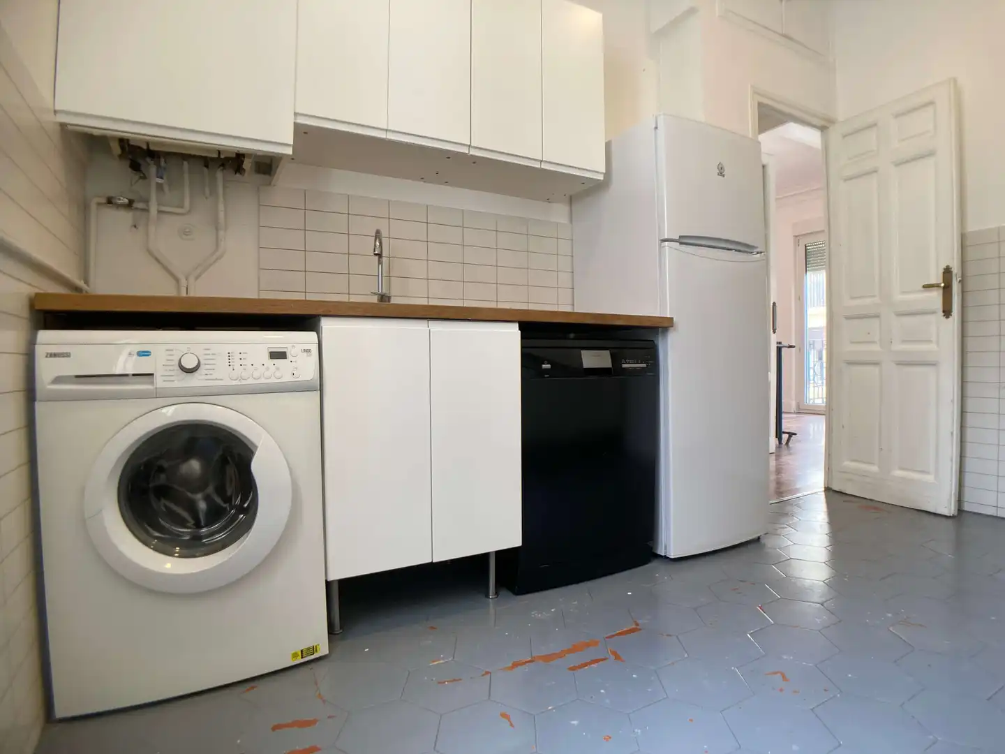 Cocina de Piso de alquiler en Madrid con Aire acondicionado, Calefacción y Parquet