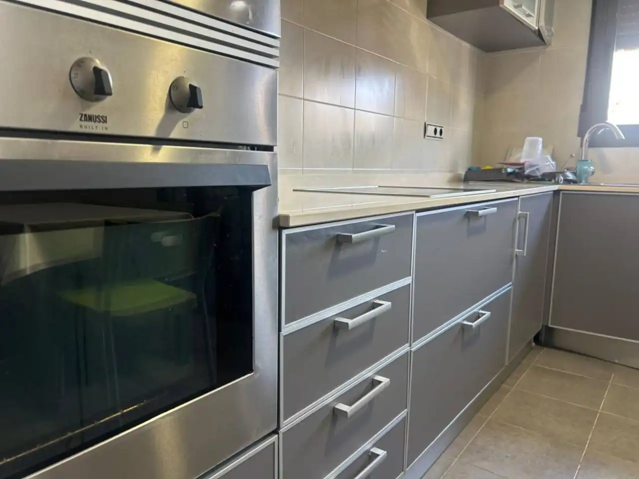 Küche von Wohnung zum Verkauf in Castellón de la Plana / Castelló de la Plana mit Klimaanlage, Parkett und Terrasse