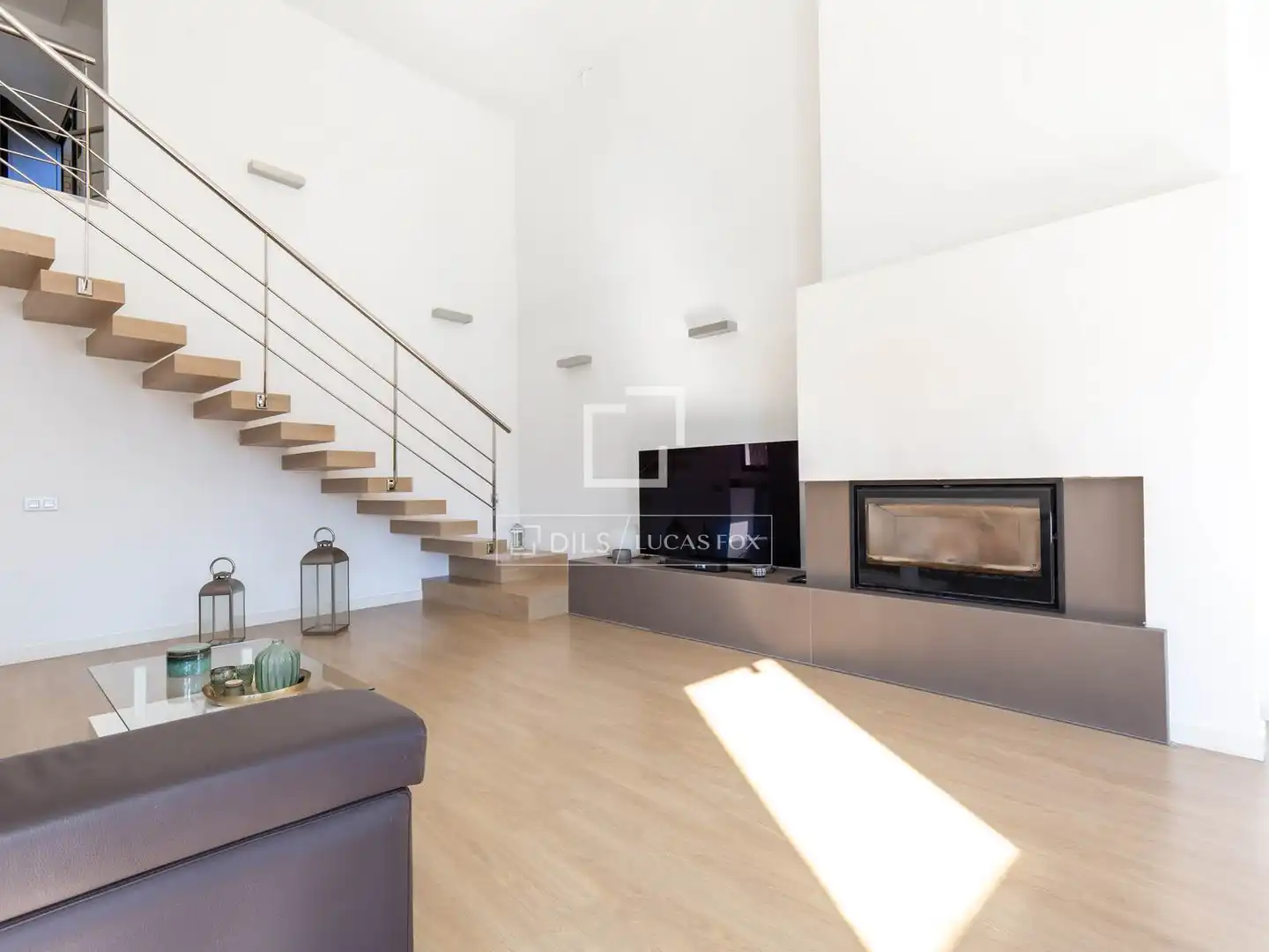 Sala d'estar de Casa o xalet en venda en Vallirana, Barcelona
