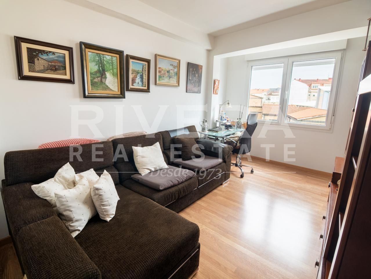 Living room of Flat for sale in Vilanova de Arousa  with Heating, Storage room and Furnished