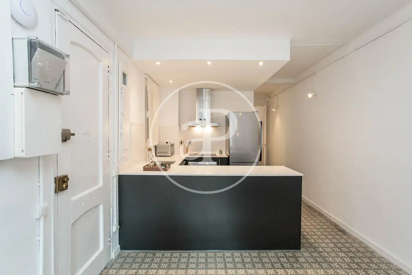 Küche von Wohnung zum Verkauf in Barcelona mit Heizung, Terrasse und Möbliert