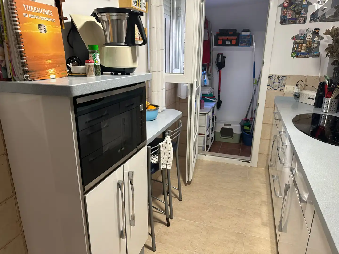 Cocina de Casa o chalet en venta en Alcalá del Río con Aire acondicionado, Jardín privado y Amueblado