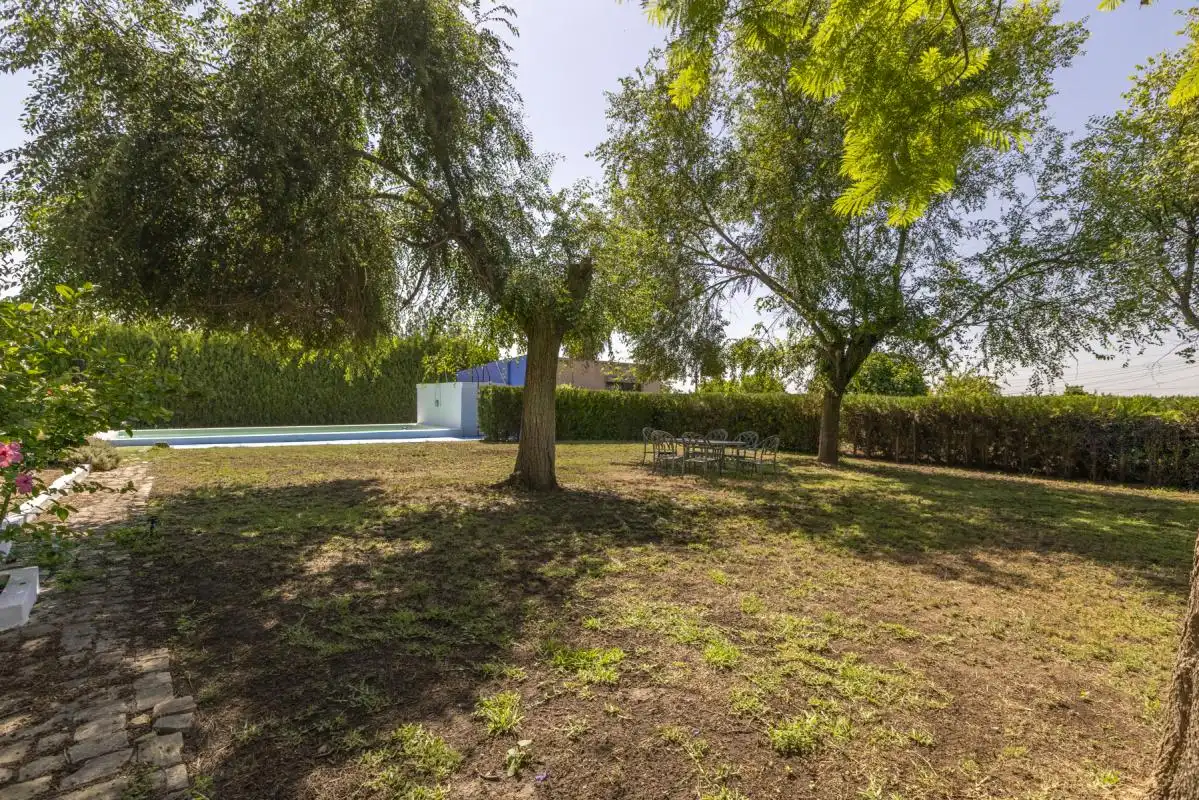 Garten von Haus oder Chalet zum Verkauf in Bollullos de la Mitación mit Klimaanlage, Heizung und Privatgarten