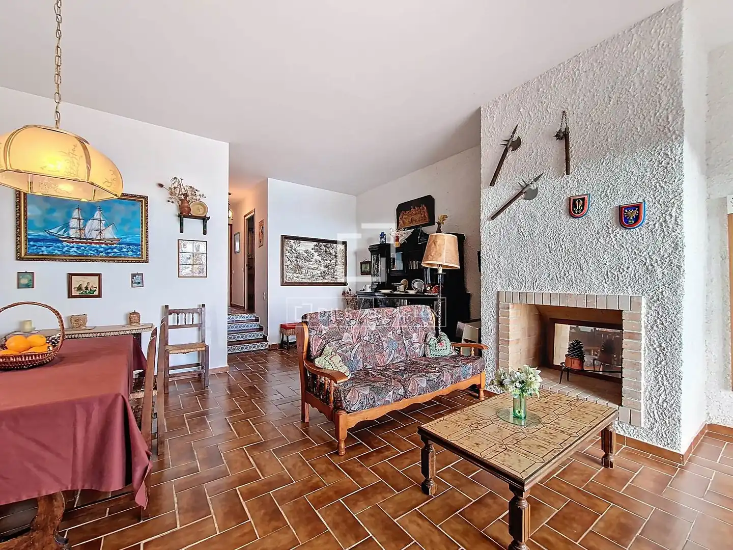 Sala d'estar de Casa o xalet en venda en Calafell amb Jardí privat, Terrassa i Traster