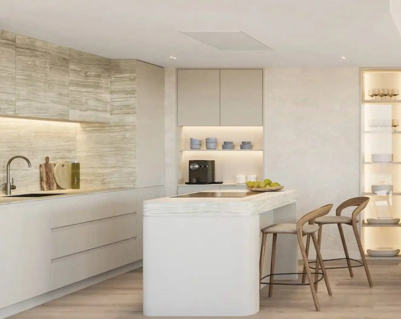 Kitchen of Apartments for sale in Estepona  with Air Conditioner, Heating and Terrace