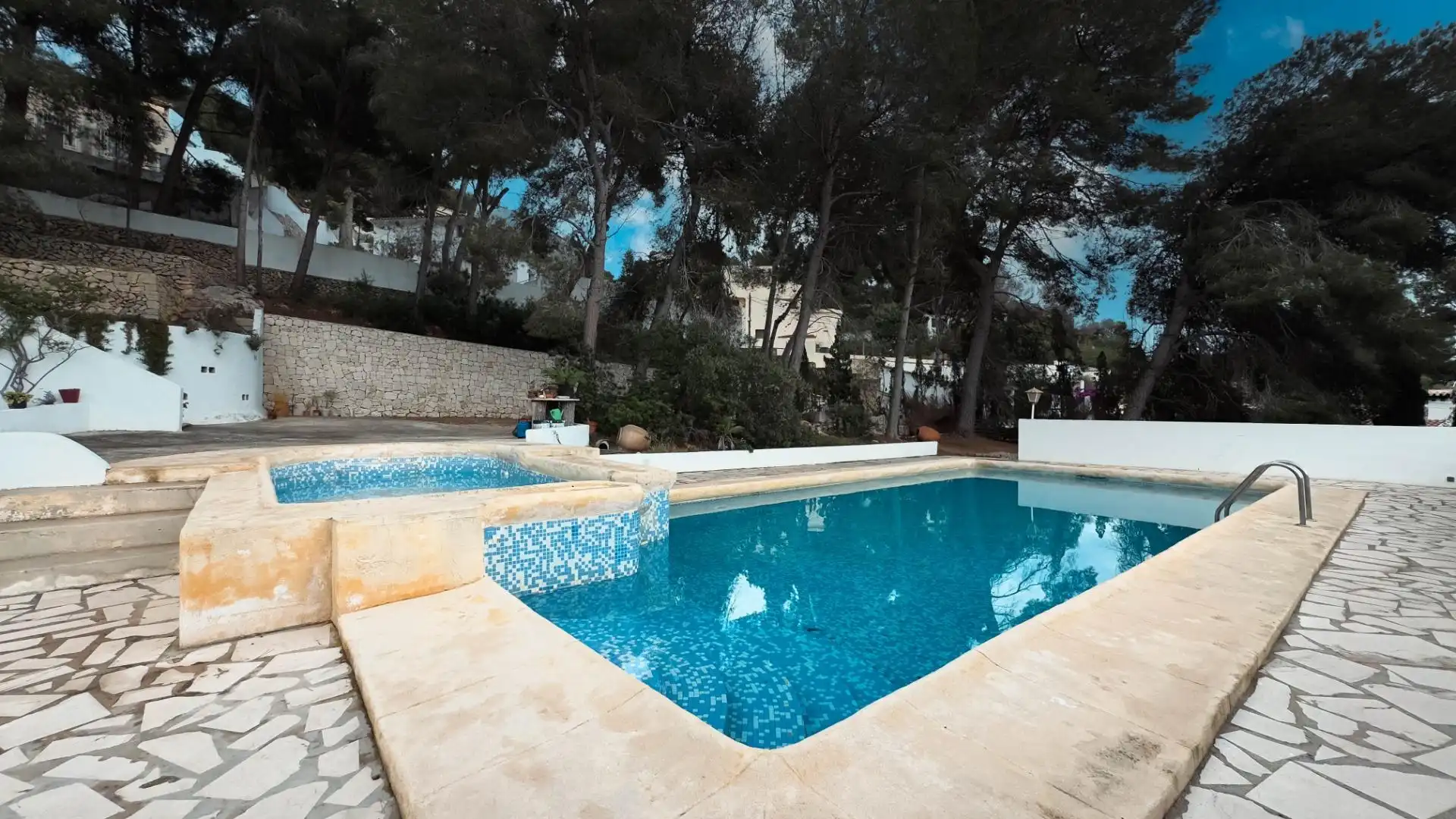 Piscina de Casa o chalet en venta en Moraira con Jardín privado, Terraza y Trastero