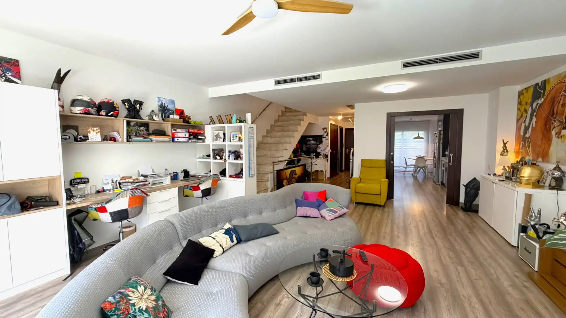 Sala de estar de Casa adosada en venta en Dosrius con Aire acondicionado, Calefacción y Jardín privado