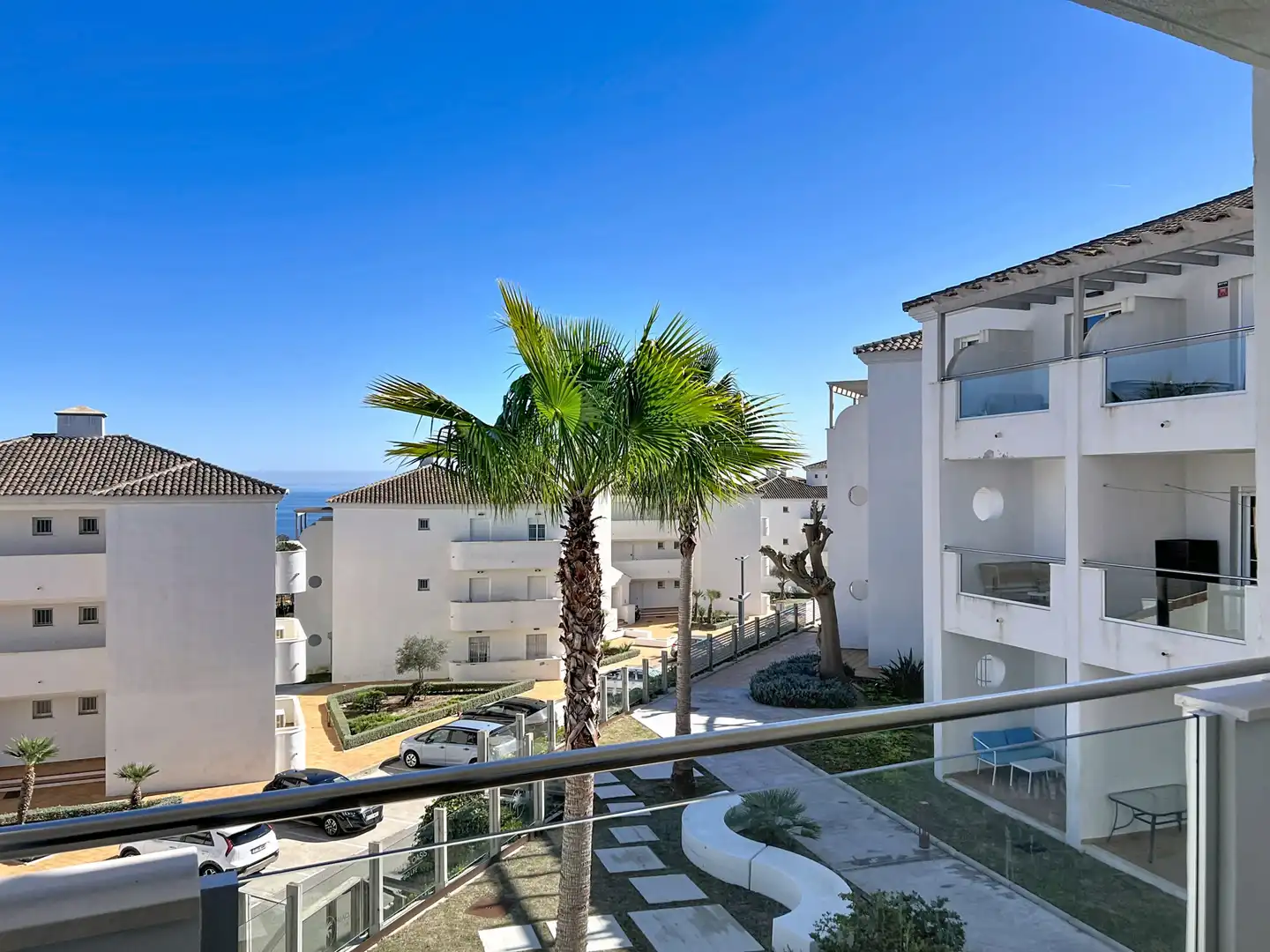 Vista exterior de Apartamento en venta en Manilva con Aire acondicionado, Terraza y Piscina