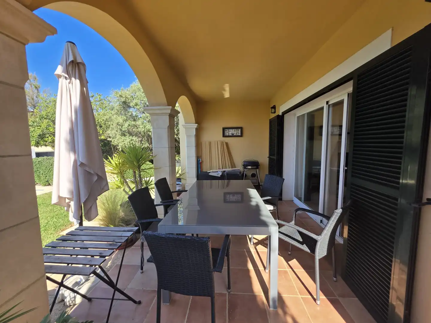Terraza de Finca rústica en venta en Campos con Aire acondicionado, Calefacción y Piscina