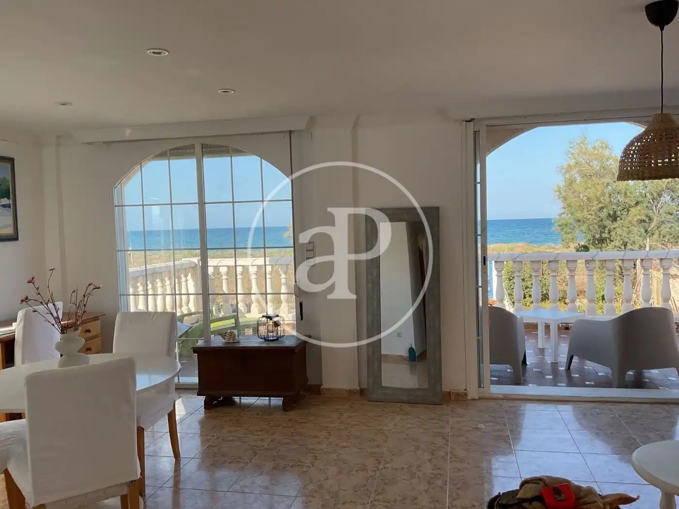 Sala de estar de Casa o chalet de alquiler en Tavernes de la Valldigna con Calefacción, Terraza y Amueblado