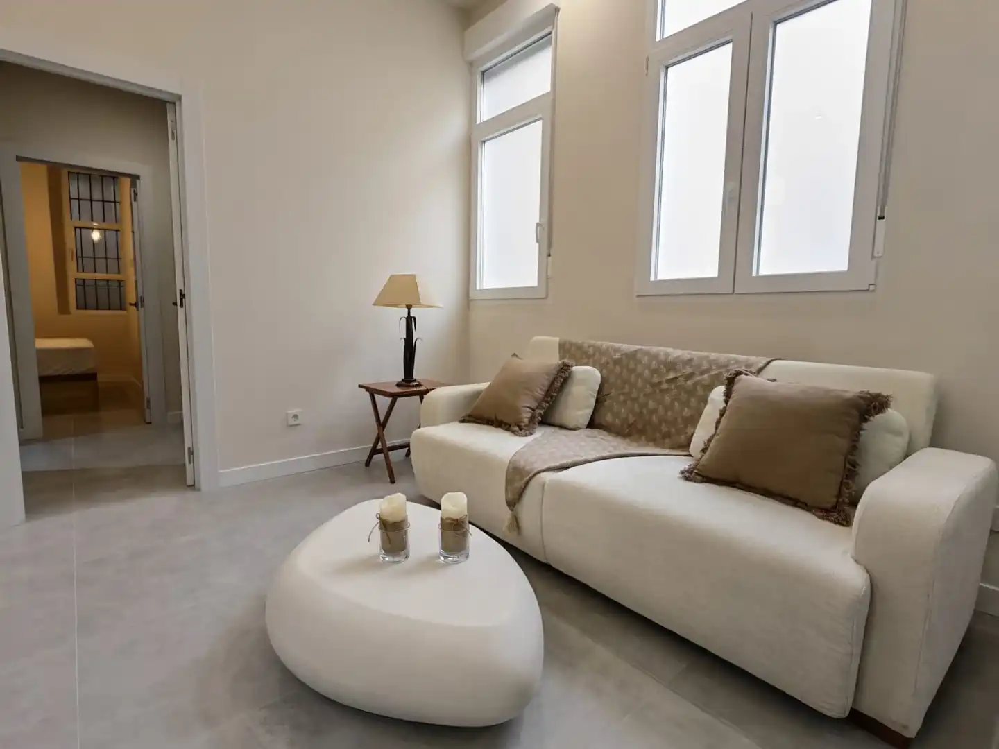Wohnzimmer von Wohnungen zur Miete in Murcia mit Möbliert und Waschmaschine