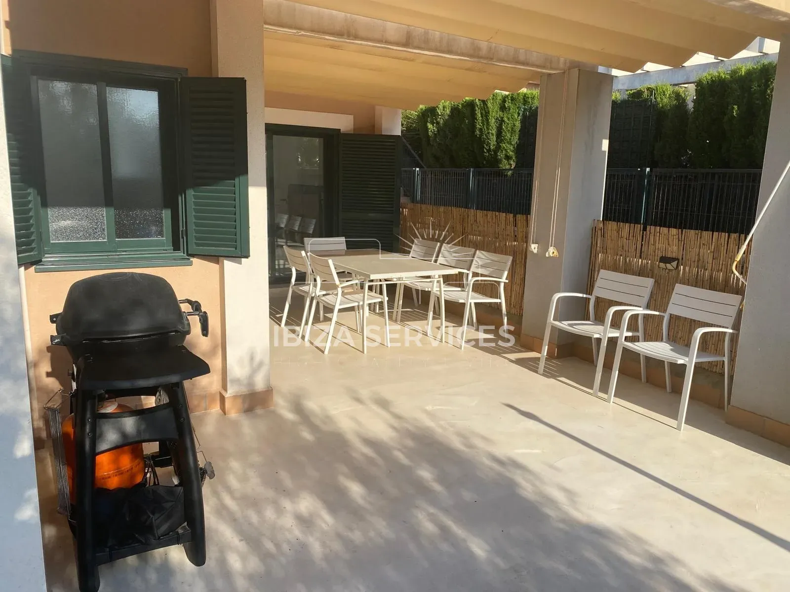 Terrace of Flat for sale in Sant Josep de sa Talaia  with Air Conditioner, Private garden and Swimming Pool
