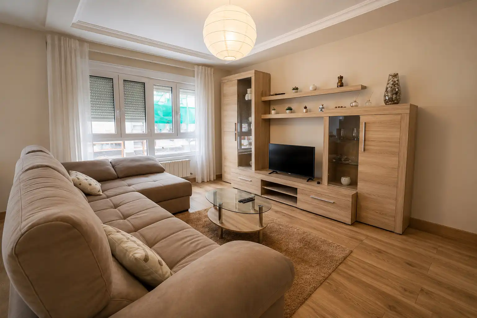 Living room of Flat for rent in Santander  with Heating, Furnished and Oven