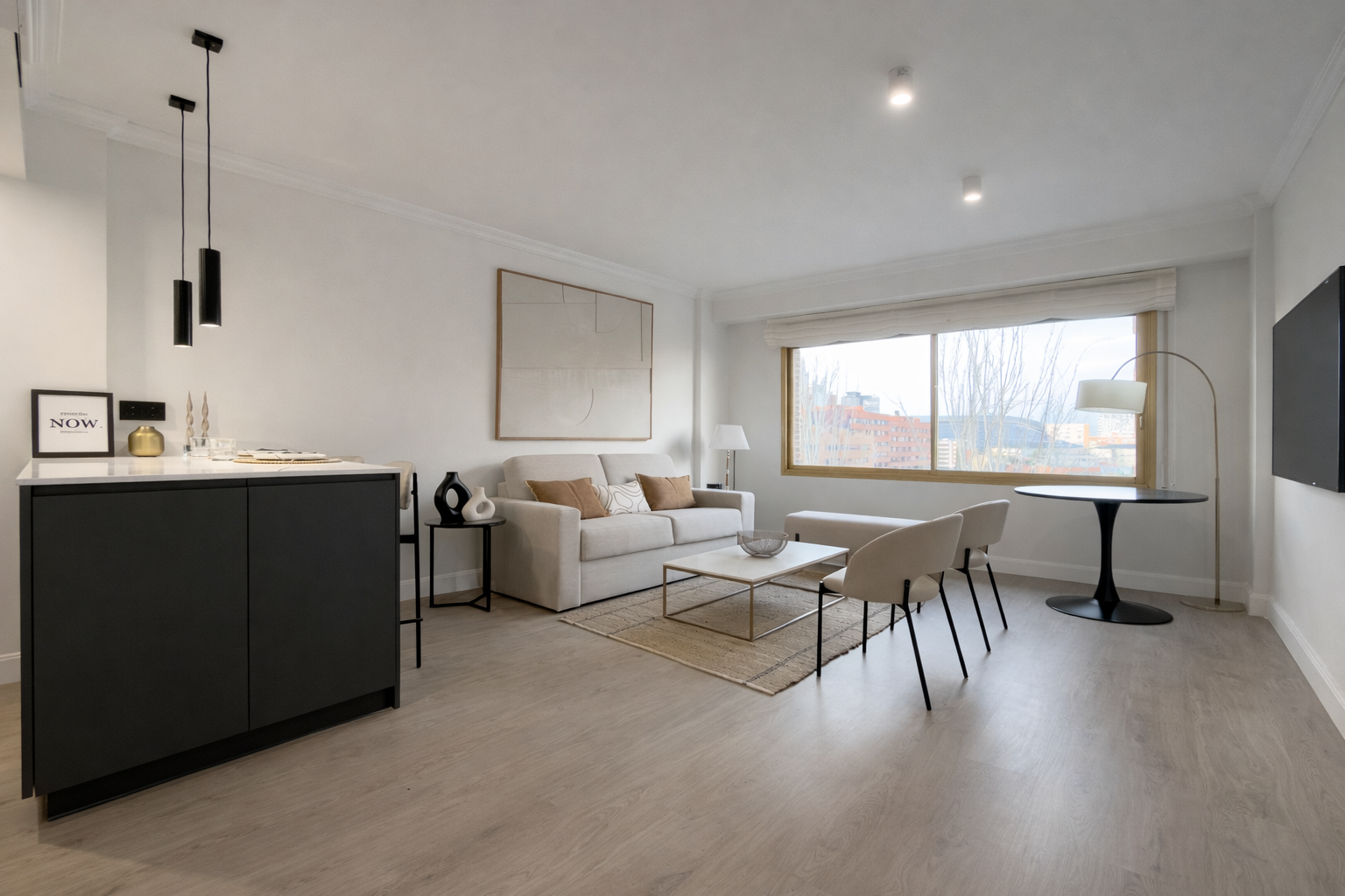 Living room of Duplex for sale in  Madrid Capital  with Air Conditioner, Heating and Furnished