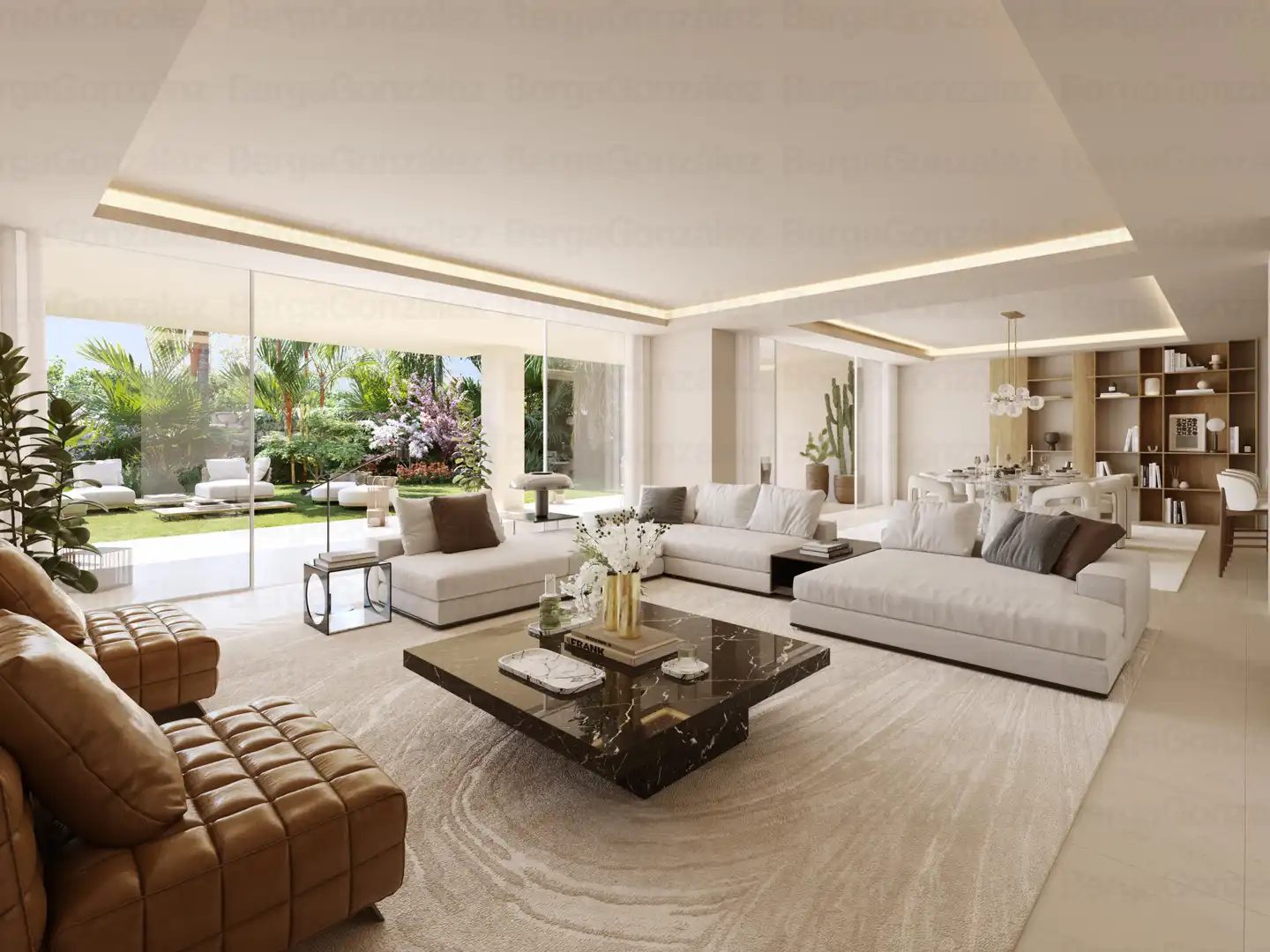 Sala d'estar de Àtic en venda en Marbella amb Aire condicionat, Calefacció i Terrassa