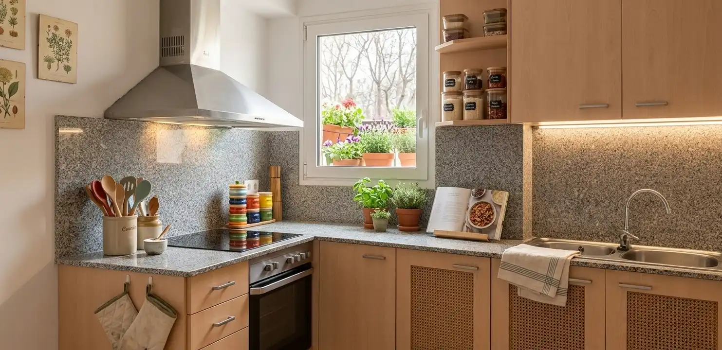 Kitchen of Flat for sale in Girona  with Heating and Terrace