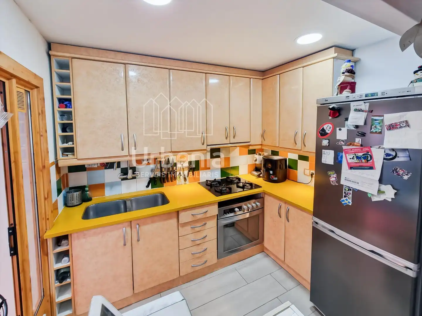 Kitchen of Flat for sale in Mataró  with Heating, Terrace and Storage room