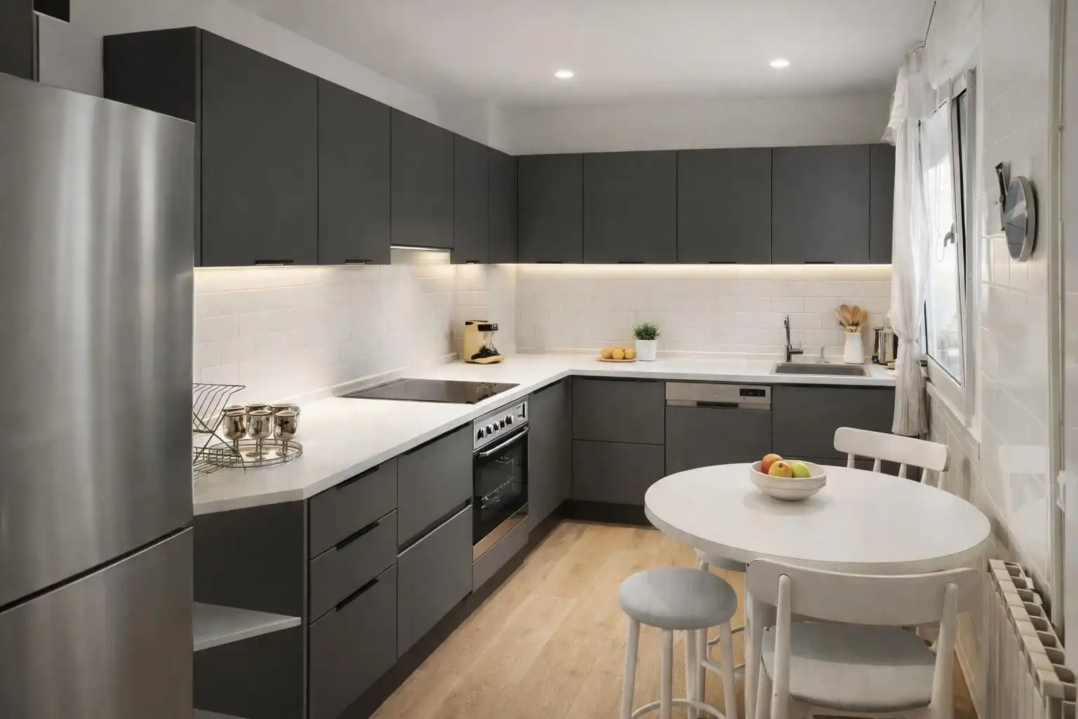 Cocina de Piso en venta en Getxo  con Calefacción, Terraza y Amueblado