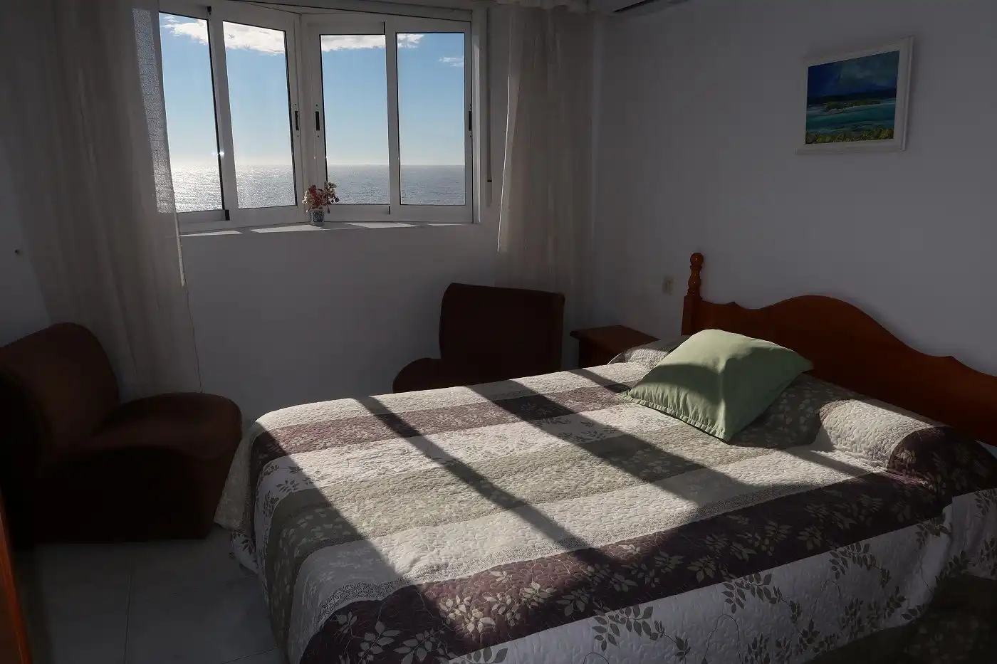 Schlafzimmer von Wohnungen zur Miete in Almuñécar mit Klimaanlage, Heizung und Terrasse
