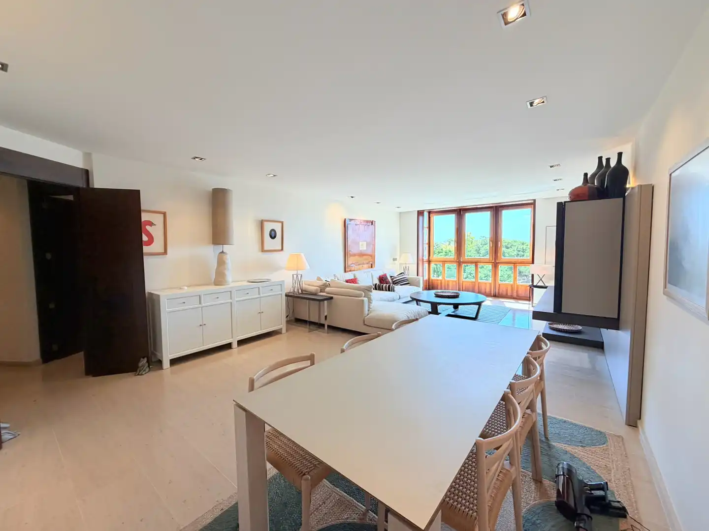 Sala d'estar de Pis de lloguer en  Palma de Mallorca amb Aire condicionat, Calefacció i Moblat