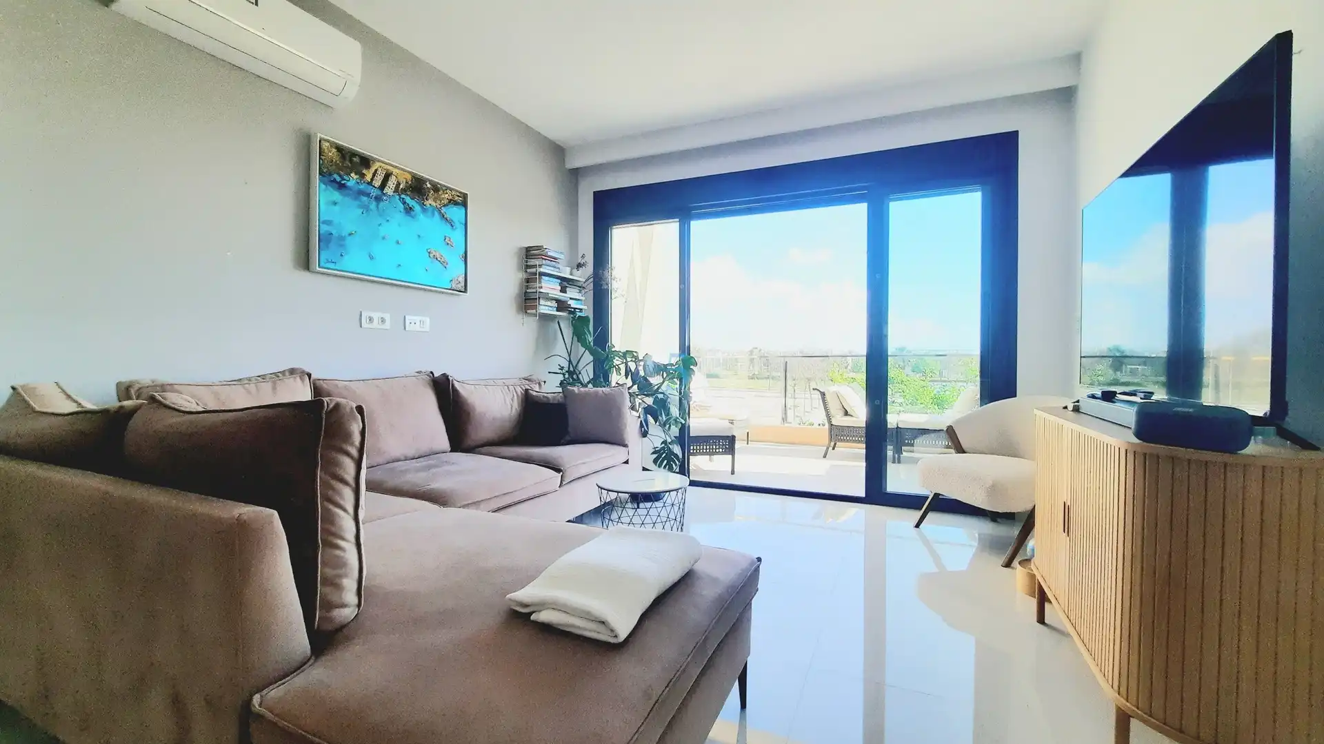 Living room of Flat for sale in Pilar de la Horadada  with Air Conditioner, Heating and Swimming Pool