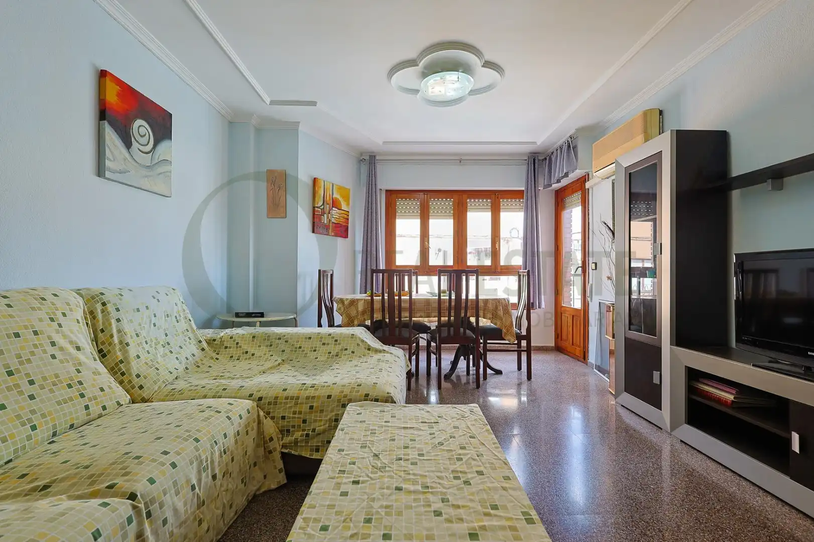 Sala de estar de Casa o chalet en venta en Castalla con Aire acondicionado, Terraza y Trastero