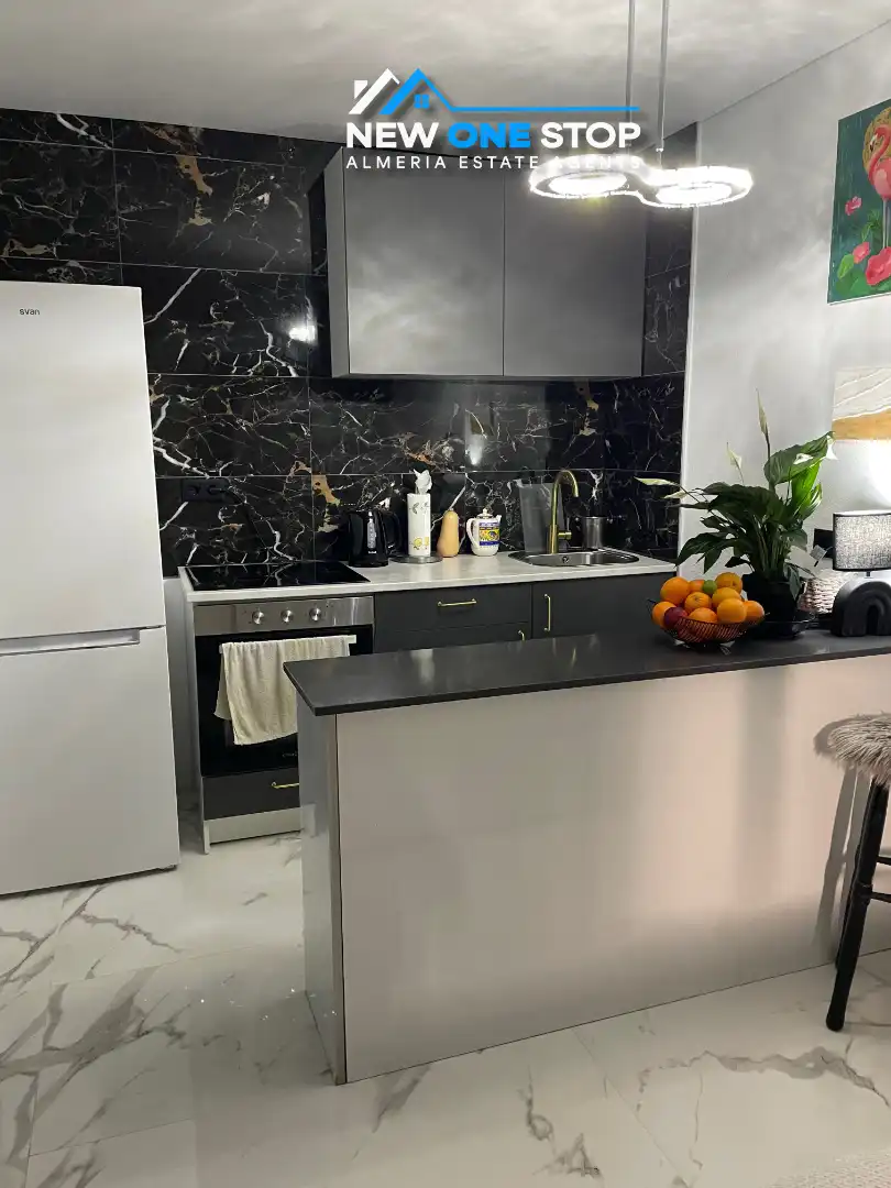 Cuina de Apartament en venda en Mojácar amb Aire condicionat, Calefacció i Jardí privat