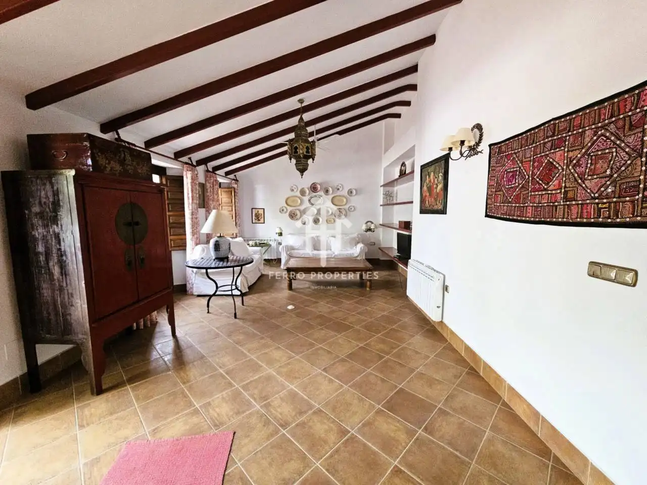 Living room of Houses for sale in Villanueva de Tapia  with Air Conditioner, Heating and Private garden