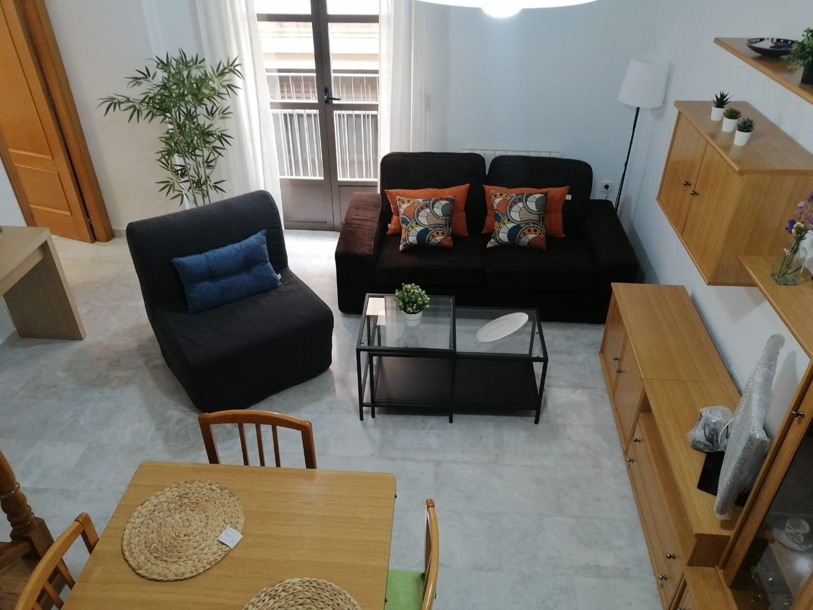 Sala d'estar de Apartament de lloguer en  Murcia Capital amb Aire condicionat, Calefacció i Alarma