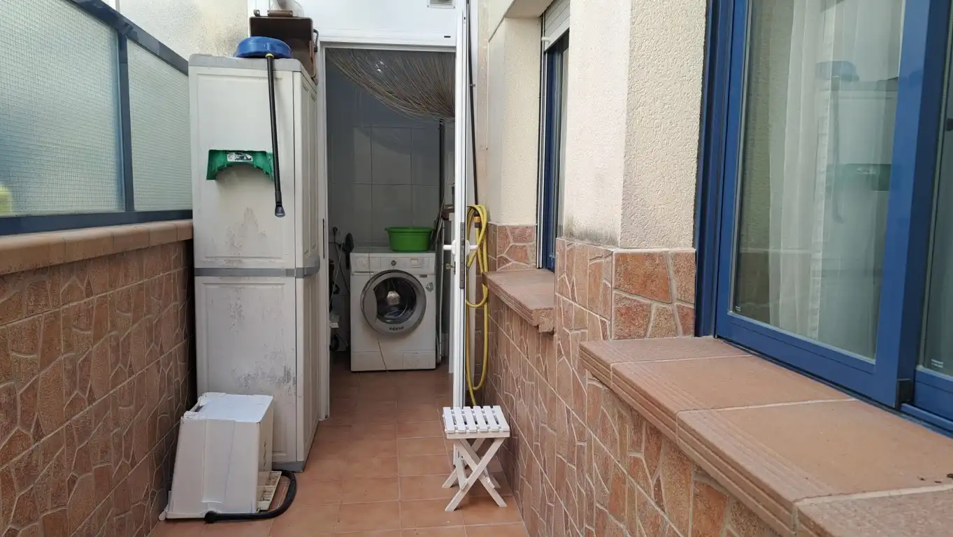 Terrassa de Pis de lloguer en Cunit amb Aire condicionat, Calefacció i Moblat