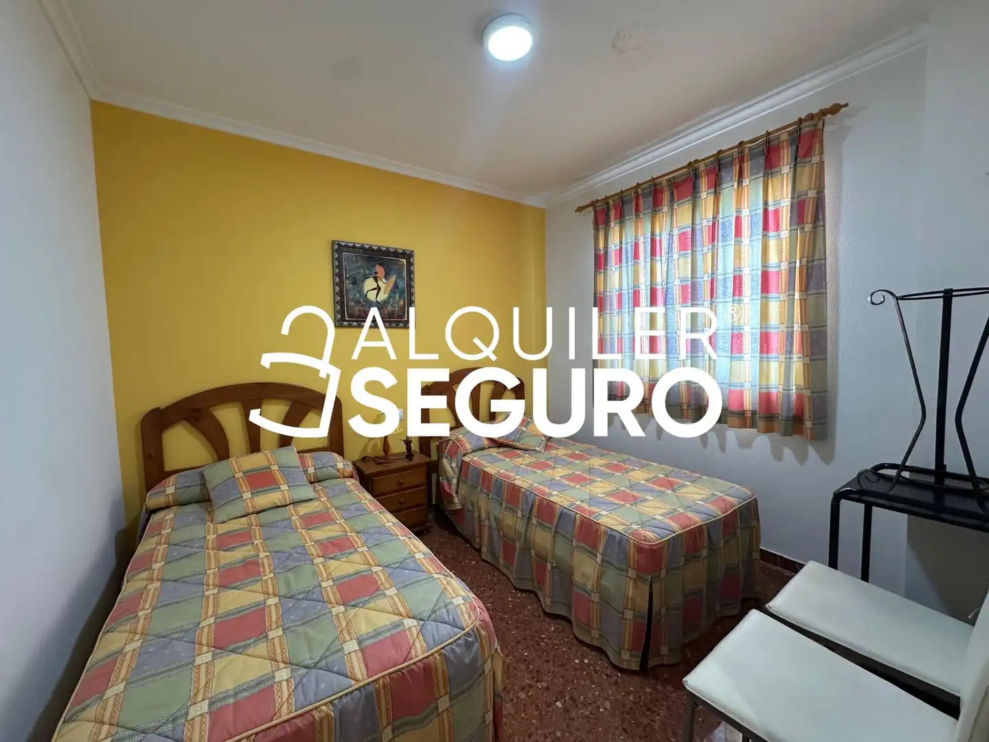 Bedroom of Flat for rent in Chiva  with Air Conditioner, Terrace and Furnished
