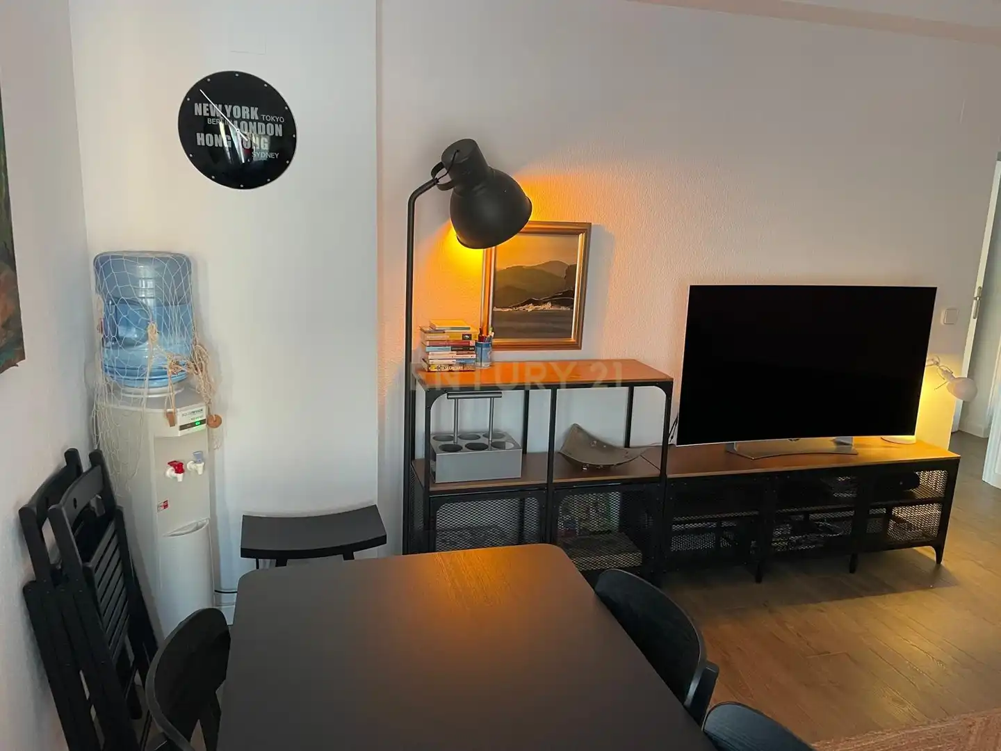 Sala d'estar de Apartament de lloguer en Calpe / Calp amb Aire condicionat, Forn i Rentadora