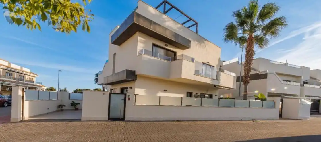 Exterior view of Houses for sale in Torre-Pacheco  with Air Conditioner, Heating and Private garden