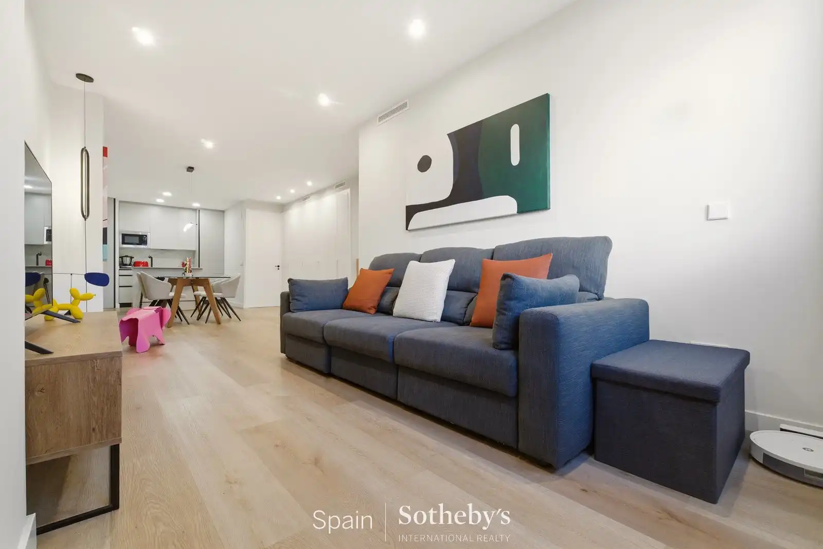 Wohnzimmer von Wohnungen zum Verkauf in Madrid mit Klimaanlage, Heizung und Terrasse