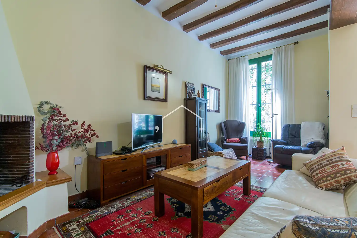 Living room of Country homes for sale in El Masnou  with Heating, Private garden and Terrace