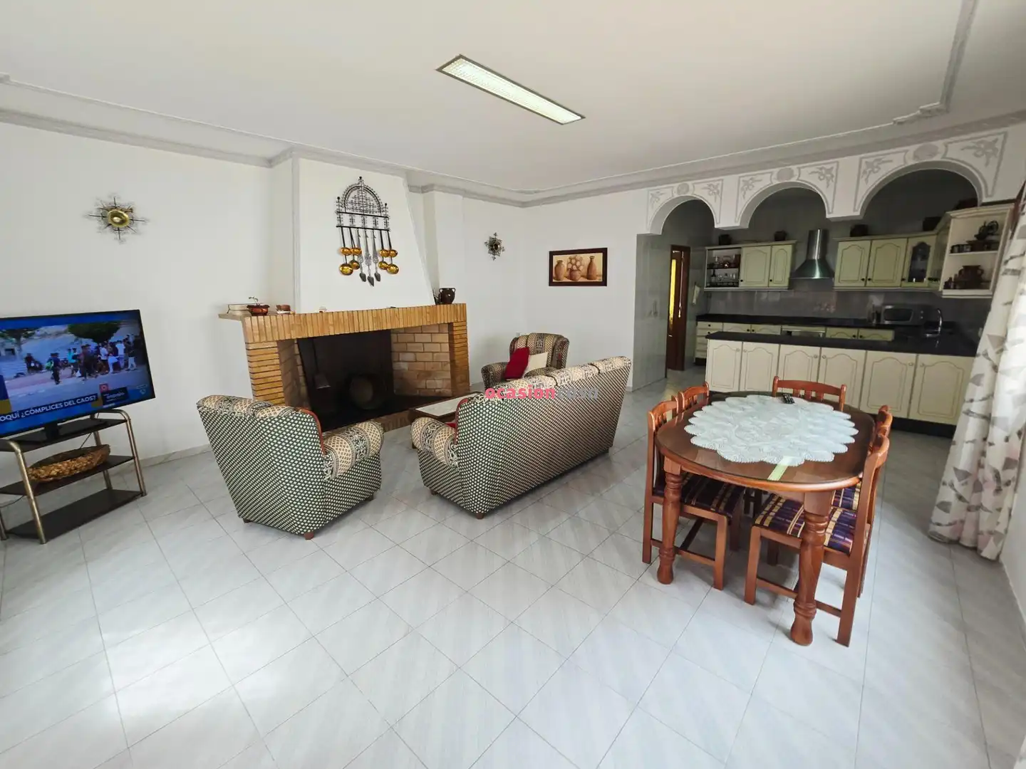 Sala d'estar de Casa o xalet de lloguer en Añora amb Aire condicionat i Traster
